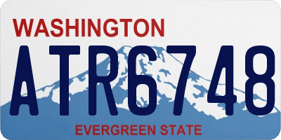 WA license plate ATR6748