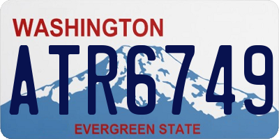 WA license plate ATR6749