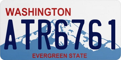 WA license plate ATR6761