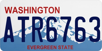 WA license plate ATR6763