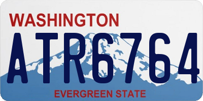 WA license plate ATR6764