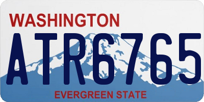 WA license plate ATR6765