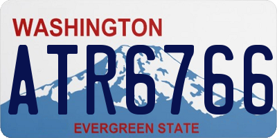 WA license plate ATR6766