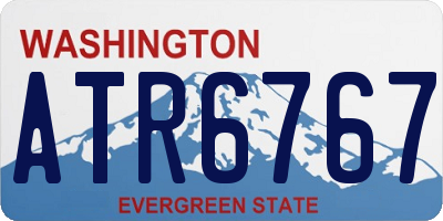 WA license plate ATR6767