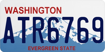 WA license plate ATR6769