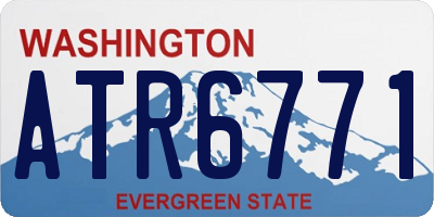 WA license plate ATR6771