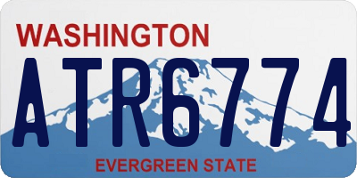WA license plate ATR6774