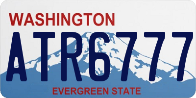 WA license plate ATR6777