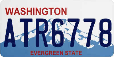 WA license plate ATR6778