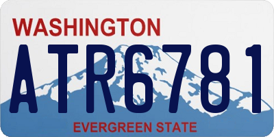 WA license plate ATR6781