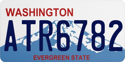 WA license plate ATR6782