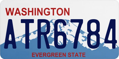 WA license plate ATR6784