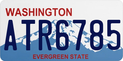 WA license plate ATR6785