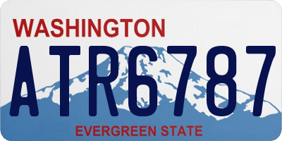 WA license plate ATR6787