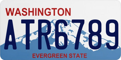 WA license plate ATR6789