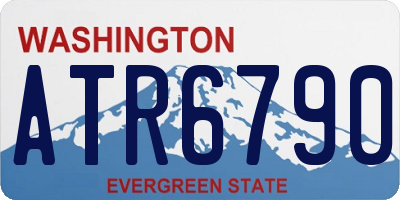 WA license plate ATR6790