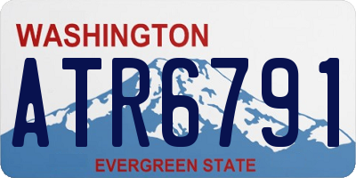 WA license plate ATR6791