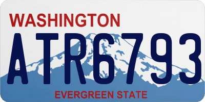 WA license plate ATR6793
