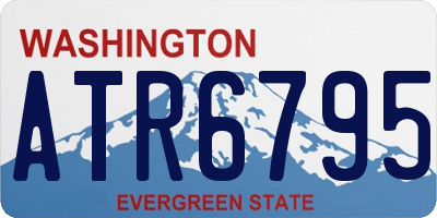 WA license plate ATR6795