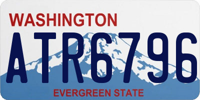 WA license plate ATR6796