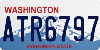 WA license plate ATR6797