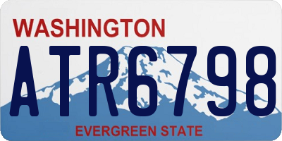 WA license plate ATR6798