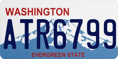 WA license plate ATR6799