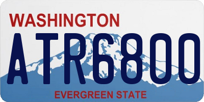 WA license plate ATR6800