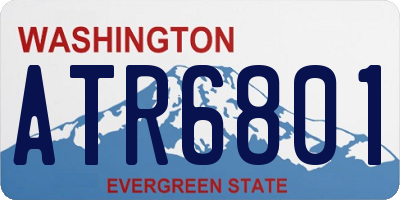 WA license plate ATR6801