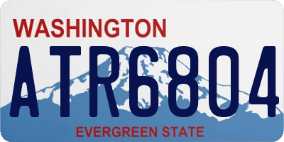 WA license plate ATR6804