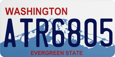 WA license plate ATR6805