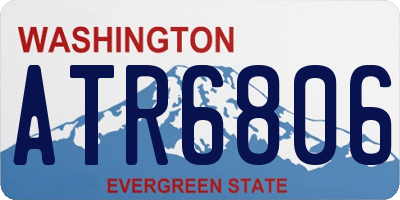 WA license plate ATR6806