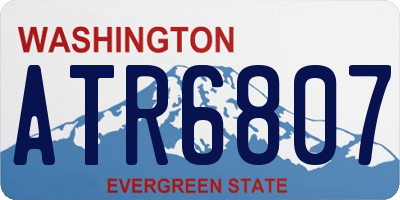 WA license plate ATR6807