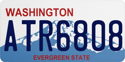 WA license plate ATR6808