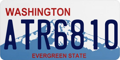 WA license plate ATR6810