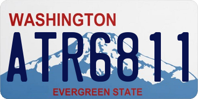 WA license plate ATR6811