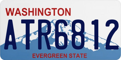 WA license plate ATR6812