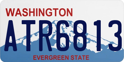 WA license plate ATR6813
