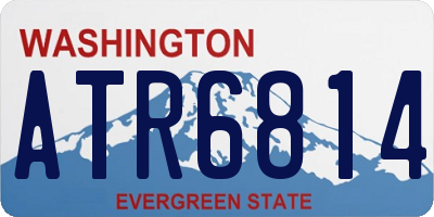 WA license plate ATR6814
