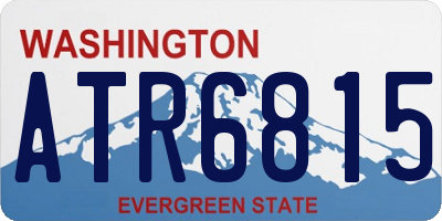 WA license plate ATR6815