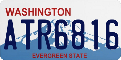 WA license plate ATR6816