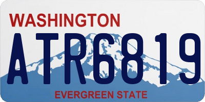 WA license plate ATR6819