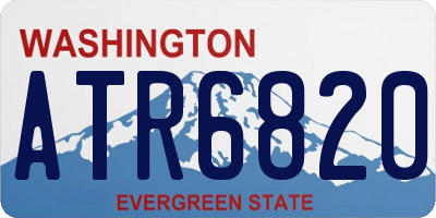 WA license plate ATR6820