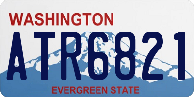 WA license plate ATR6821