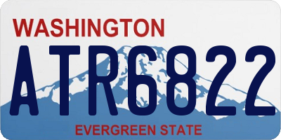 WA license plate ATR6822