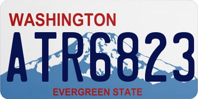WA license plate ATR6823
