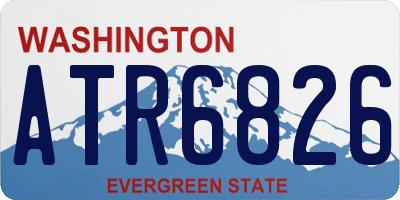WA license plate ATR6826