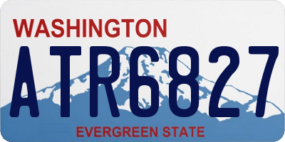 WA license plate ATR6827