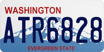 WA license plate ATR6828