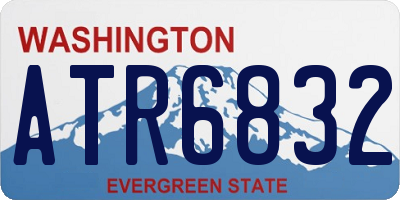 WA license plate ATR6832